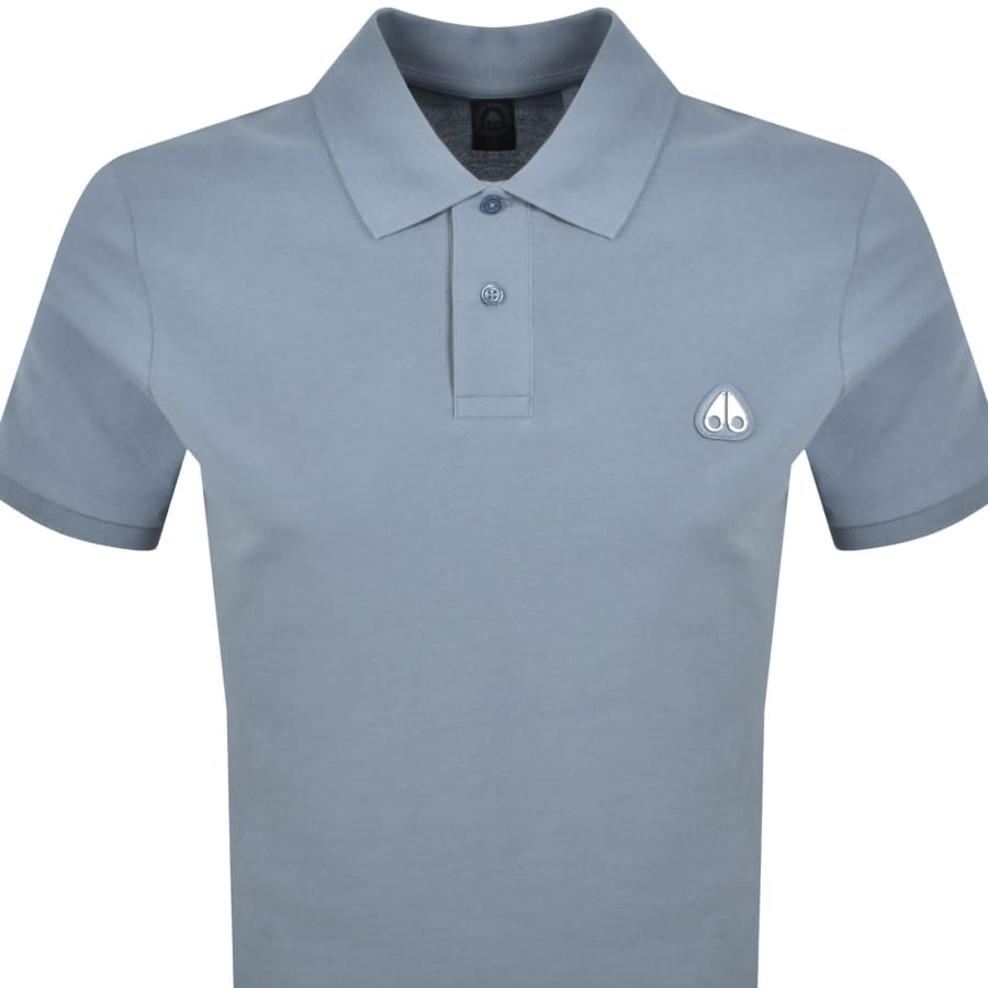 Image number 2 for Moose Knuckles Everett Polo T Shirt Blue