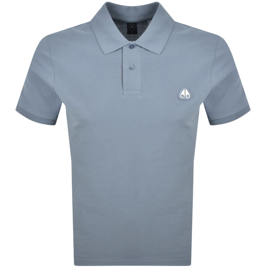Image number 1 for Moose Knuckles Everett Polo T Shirt Blue