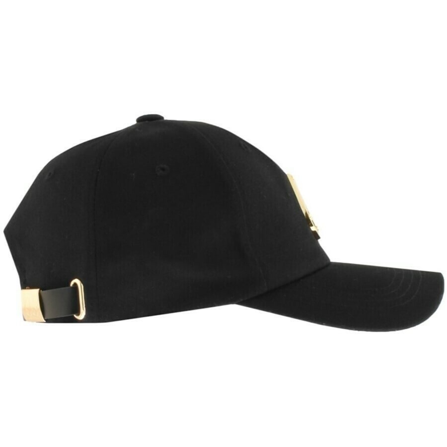 Image number 2 for Moose Knuckles Gold Logo Icon Cap Black
