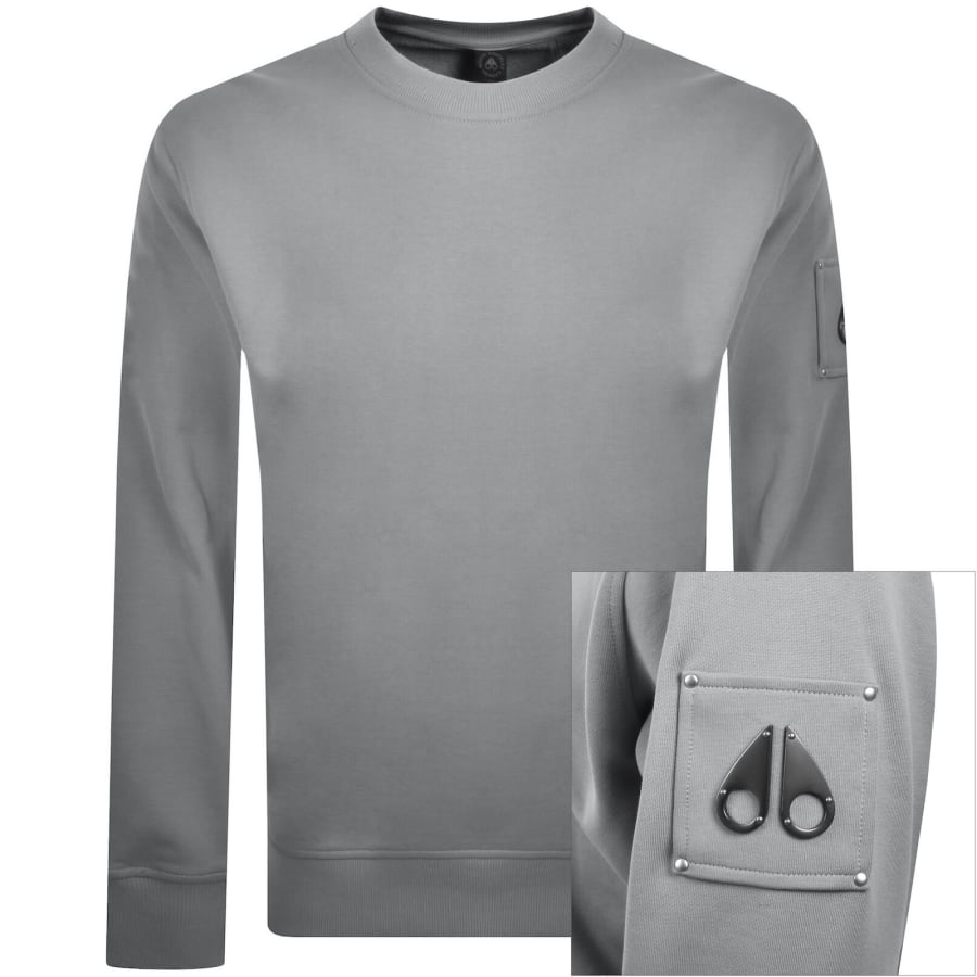 Image number 1 for Moose Knuckles Hartsfield Sweatshirt Grey
