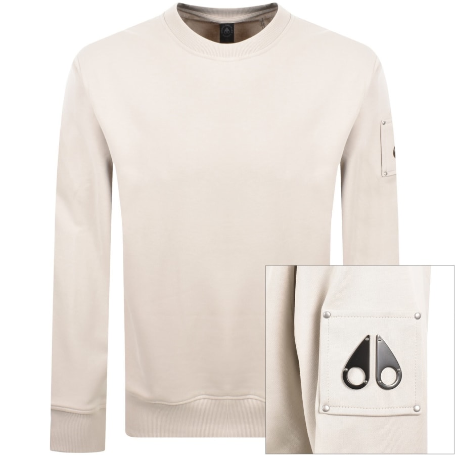 Image number 1 for Moose Knuckles Hartsfield Sweatshirt Beige