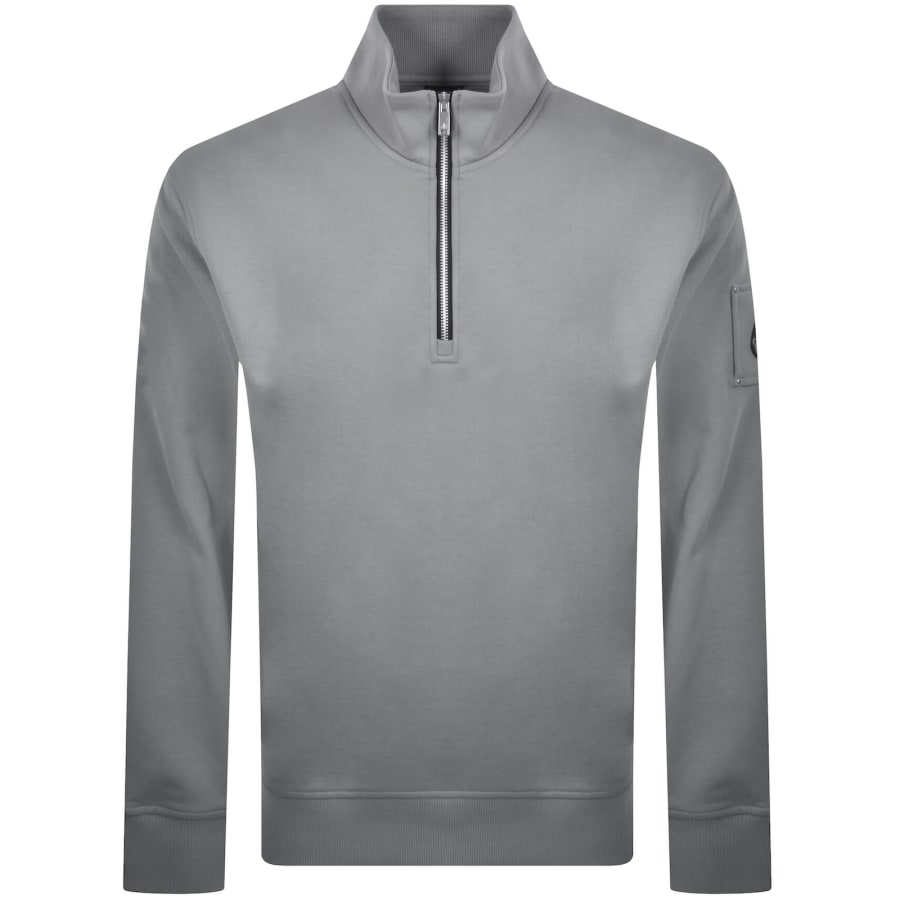 Image number 2 for Moose Knuckles Hartsfield QZ Sweatshirt Grey