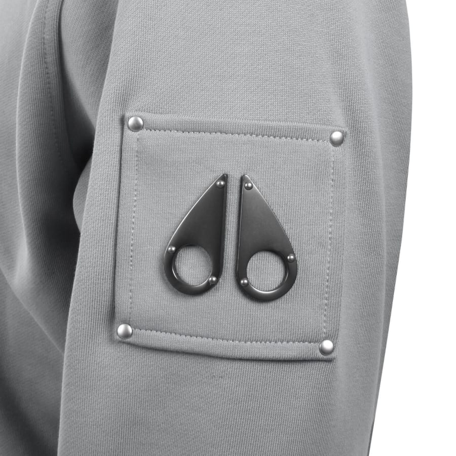 Image number 4 for Moose Knuckles Hartsfield QZ Sweatshirt Grey