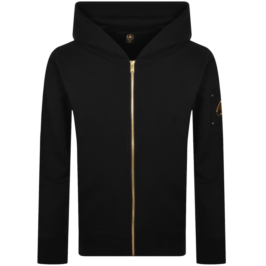 Image number 2 for Moose Knuckles Snyder Zip Hoodie Black