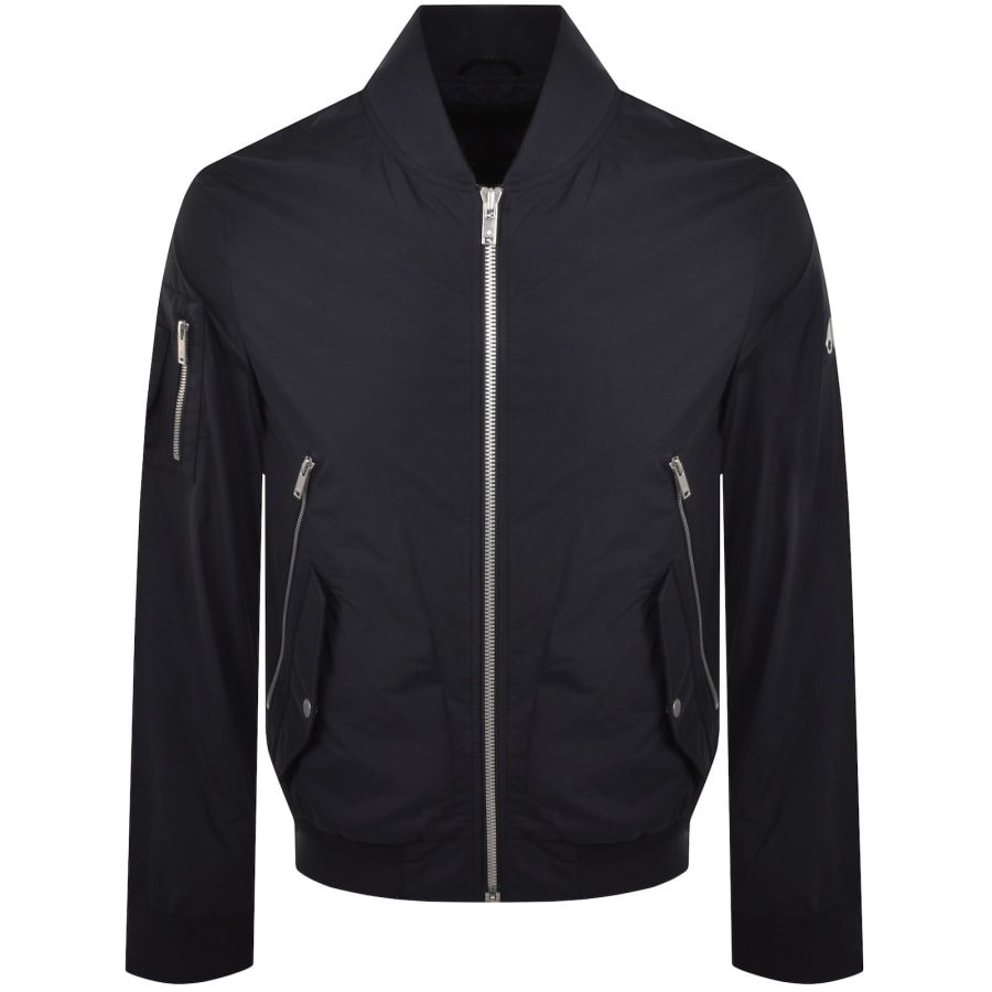 Image number 2 for Moose Knuckles Courville Bomber Jacket Navy