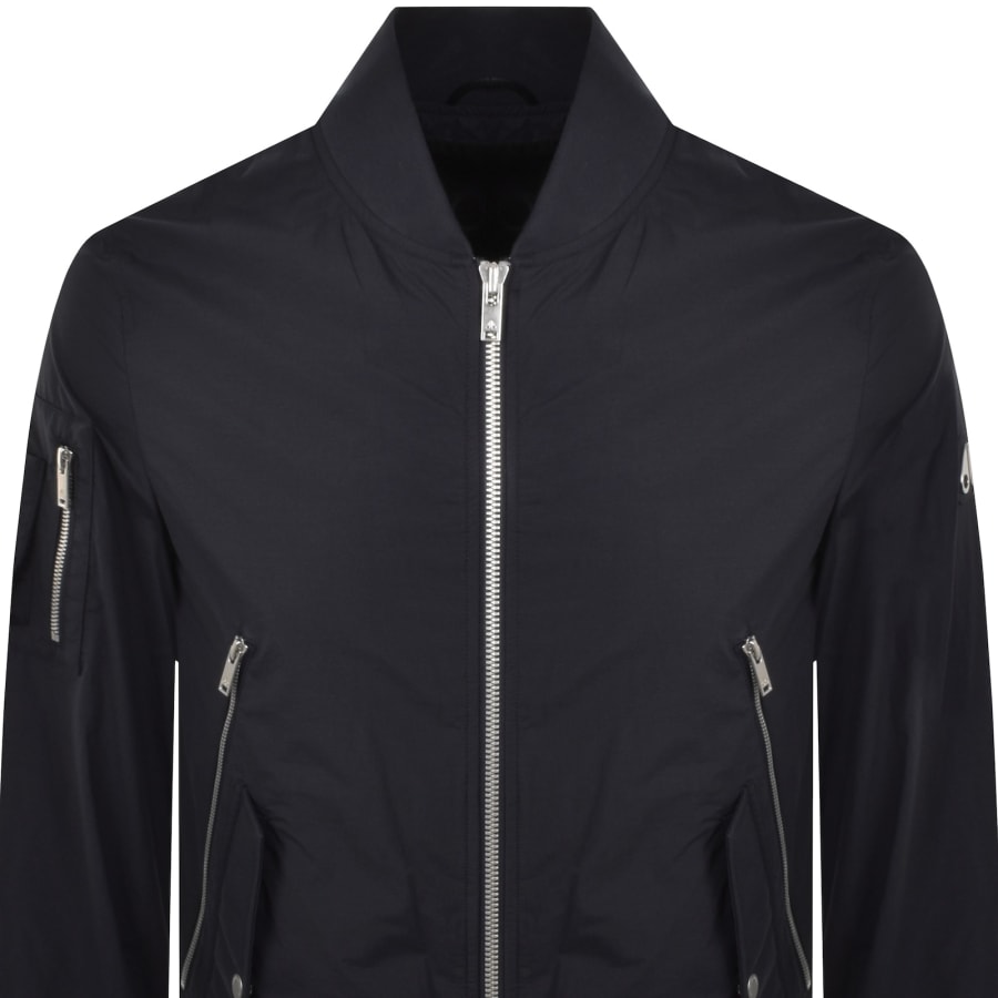 Image number 3 for Moose Knuckles Courville Bomber Jacket Navy