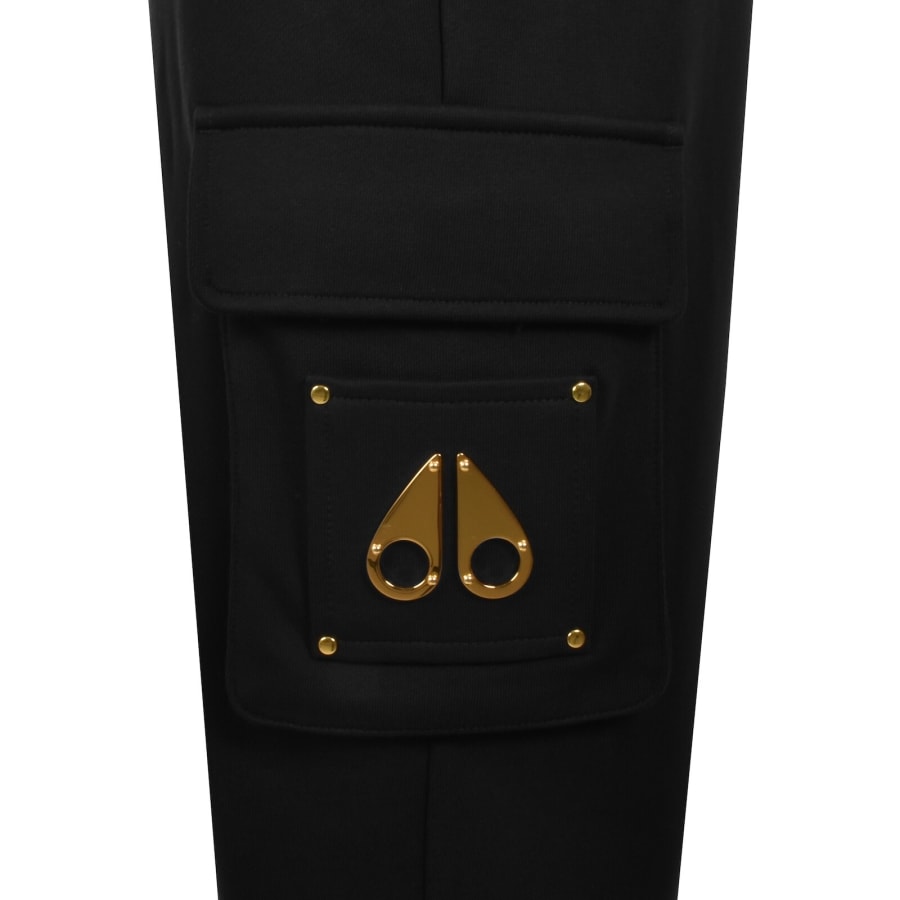 Image number 4 for Moose Knuckles Clement Cargo Joggers Black