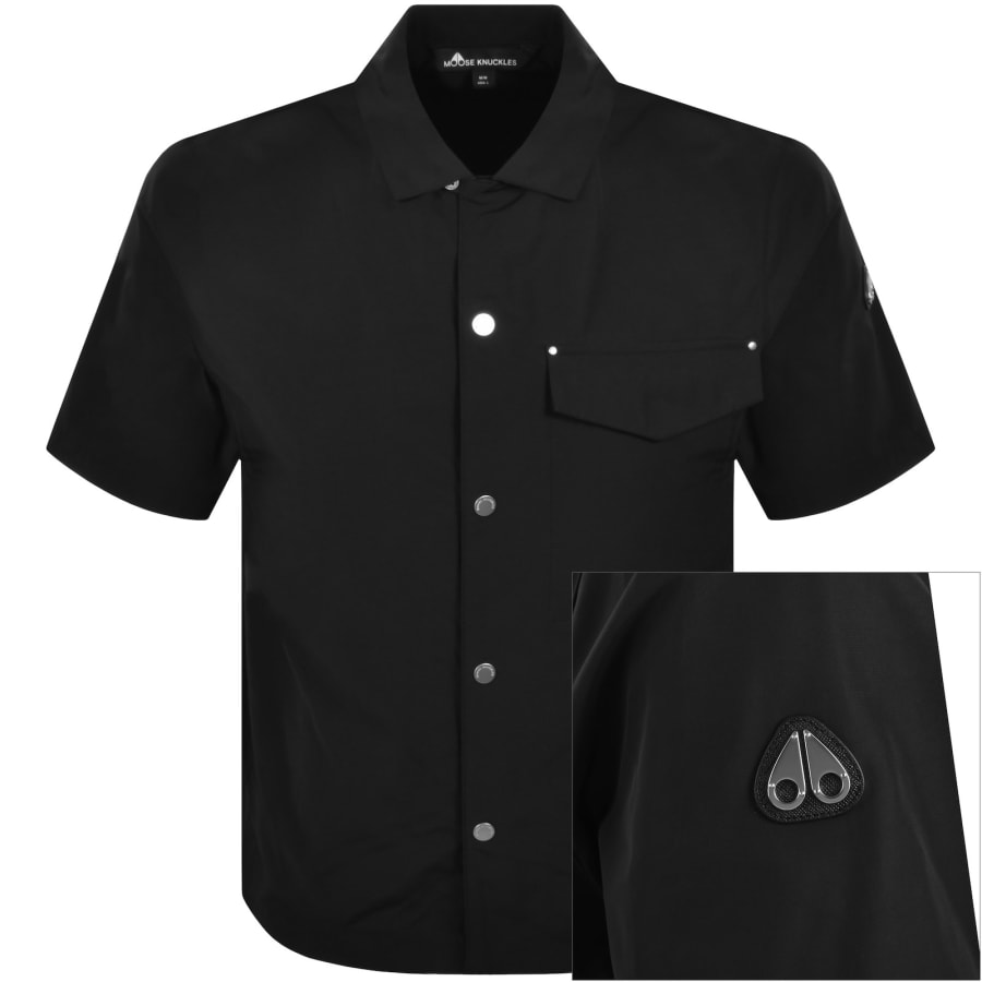 Image number 1 for Moose Knuckles Charlesbourg Shirt Black
