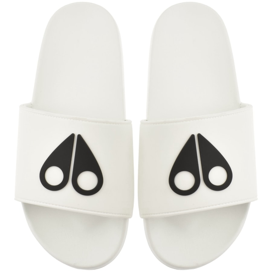 Image number 1 for Moose Knuckles Logo Icon Sliders White