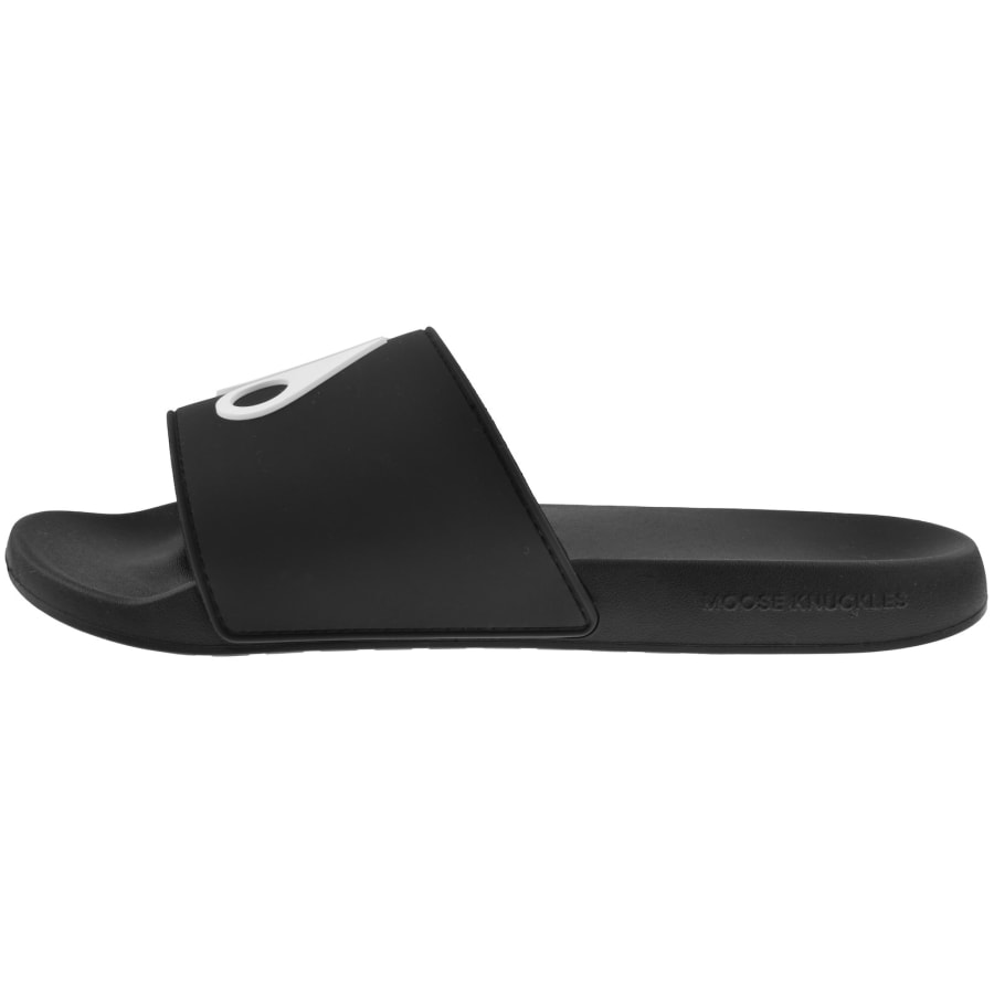 Image number 2 for Moose Knuckles Logo Icon Sliders Black