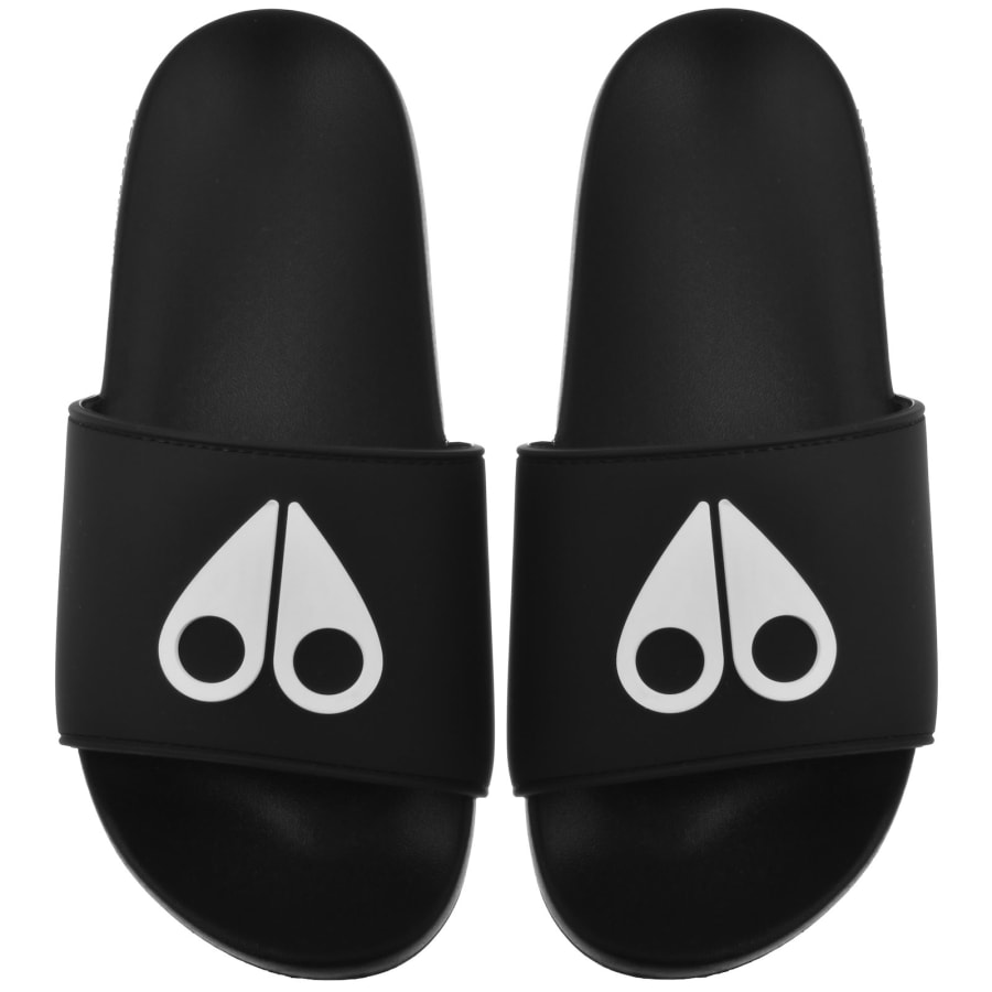 Image number 1 for Moose Knuckles Logo Icon Sliders Black
