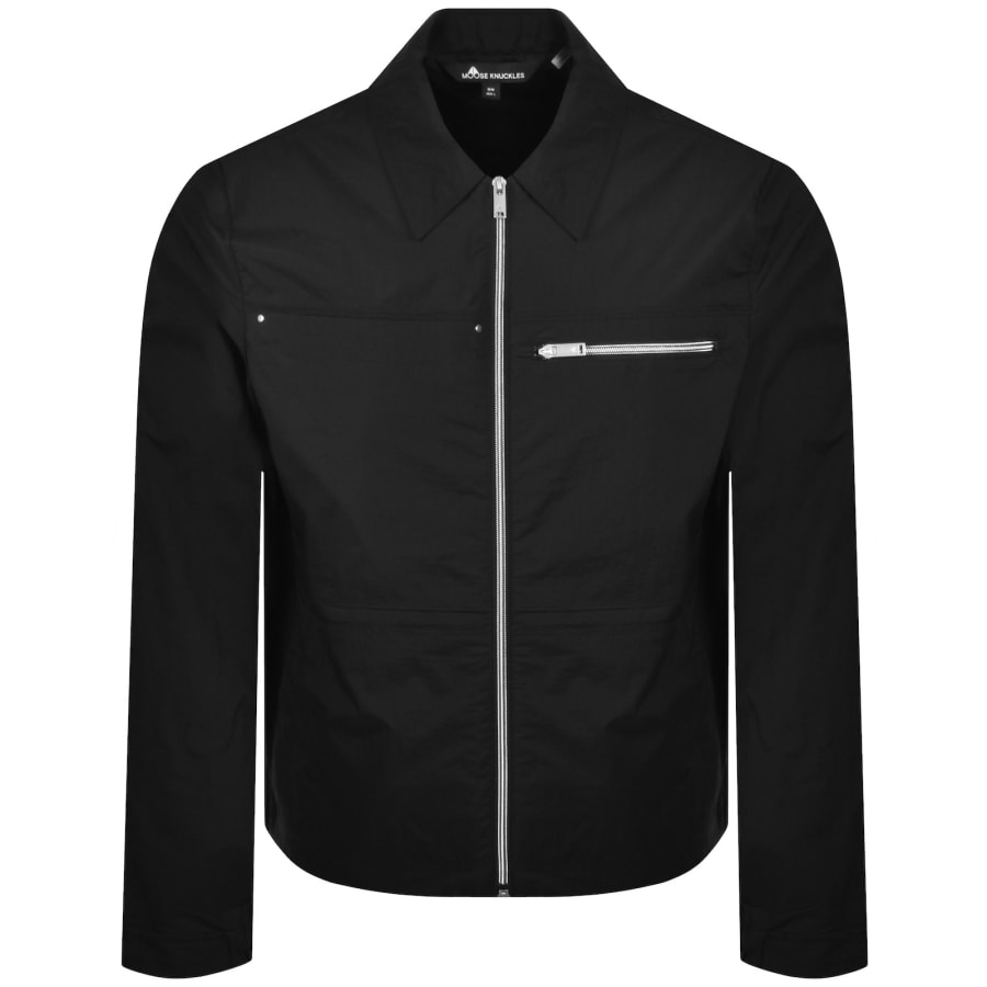 Image number 2 for Moose Knuckles Top Flight Overshirt Black