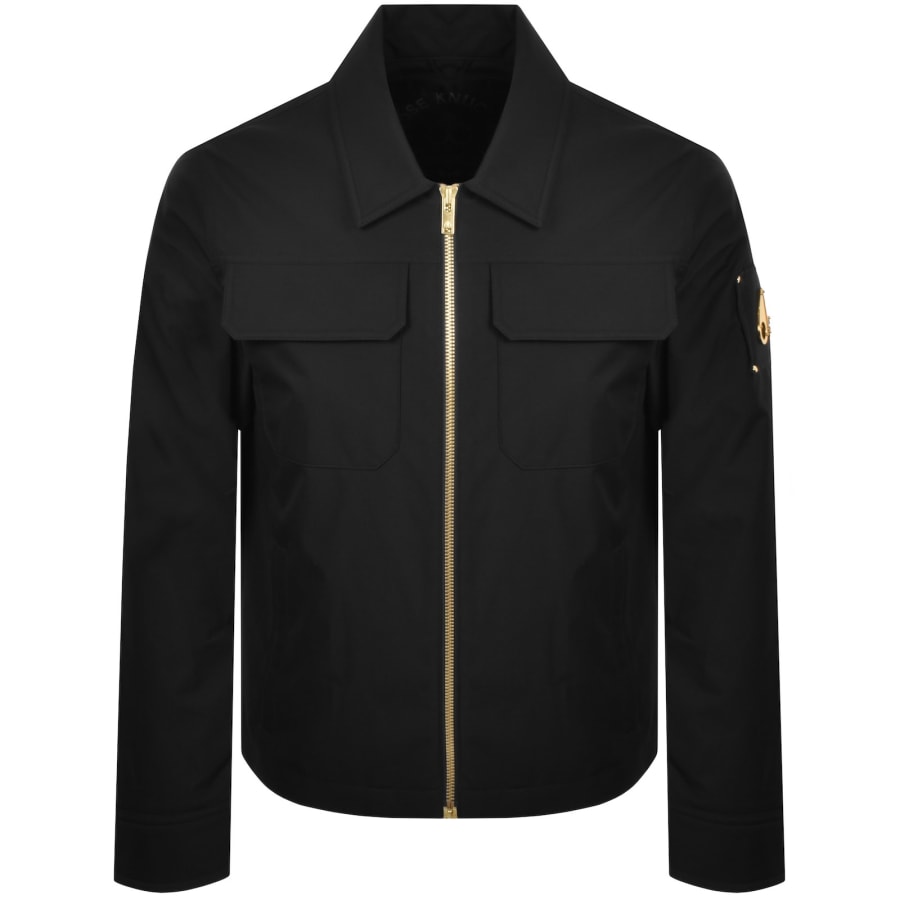 Image number 2 for Moose Knuckles Jacques Gold Overshirt Black