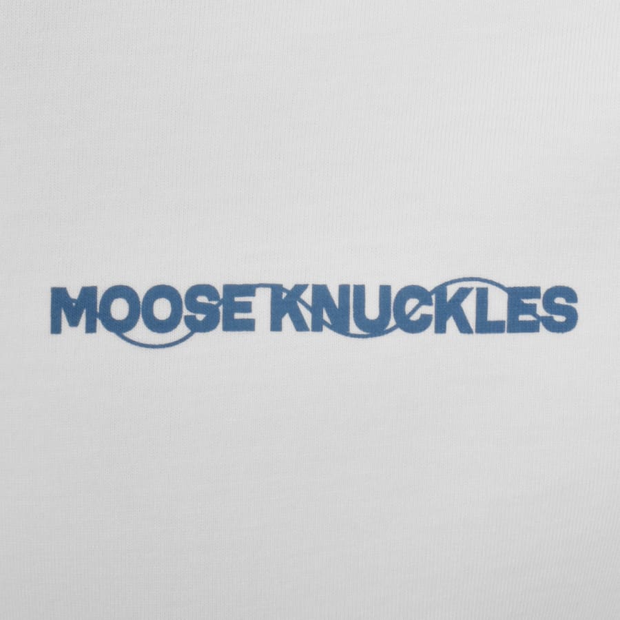 Image number 4 for Moose Knuckles Mindfold T Shirt White
