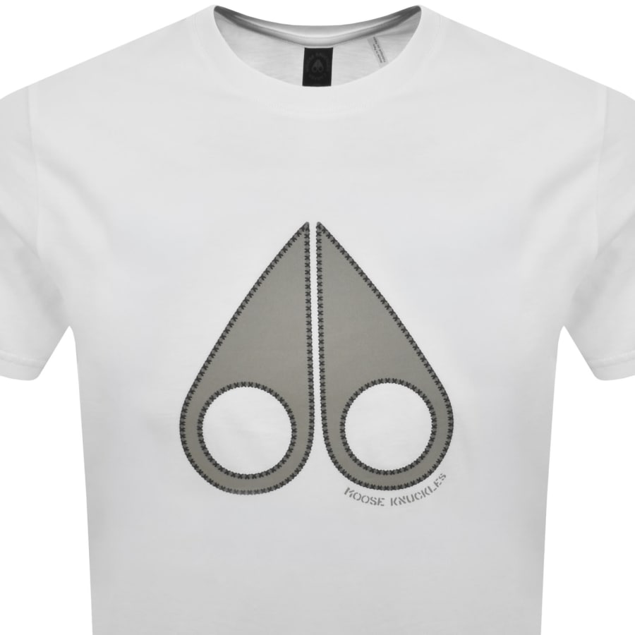 Image number 2 for Moose Knuckles Tandem T Shirt White