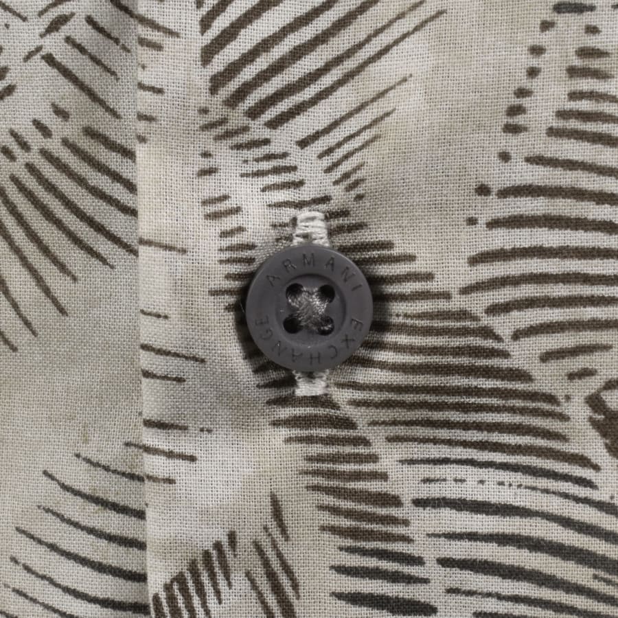 Image number 4 for Armani Exchange All Over Print Shirt Cream