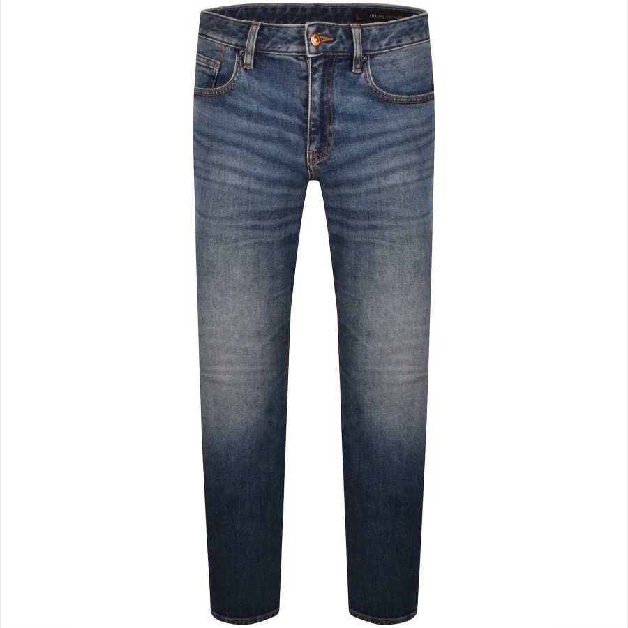 Image number 2 for Armani Exchange J14 Slim Fit Jeans Blue