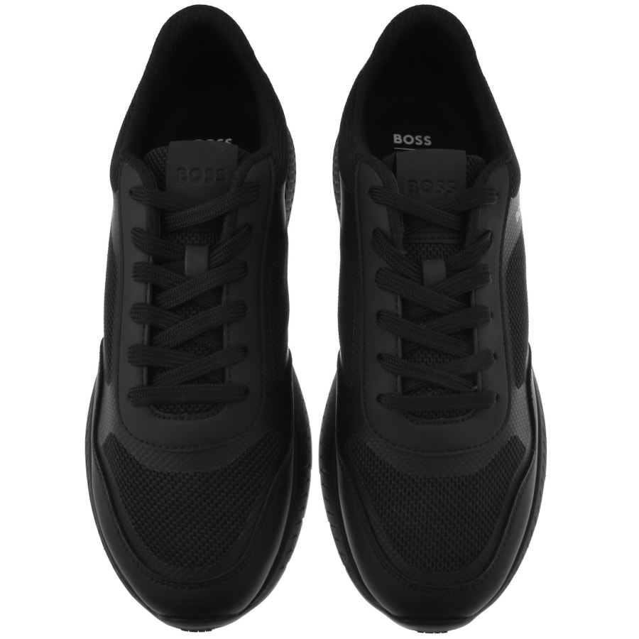 Image number 3 for BOSS Titanium Runner Trainers Black