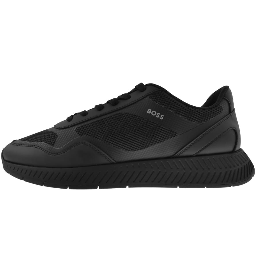 Image number 1 for BOSS Titanium Runner Trainers Black