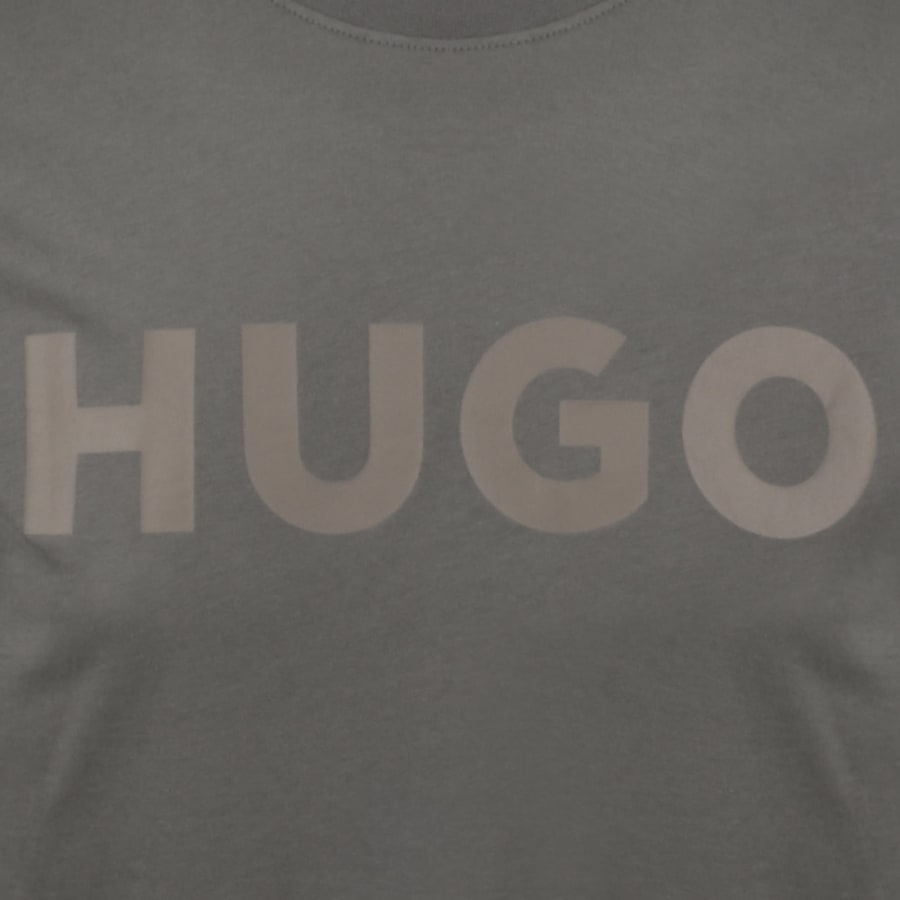 Image number 3 for HUGO Dulivio Crew Neck T Shirt Grey