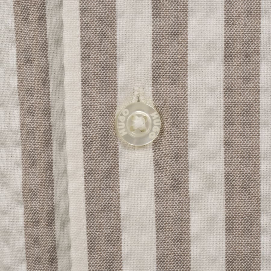 Image number 3 for HUGO Espino Striped Shirt Light Brown