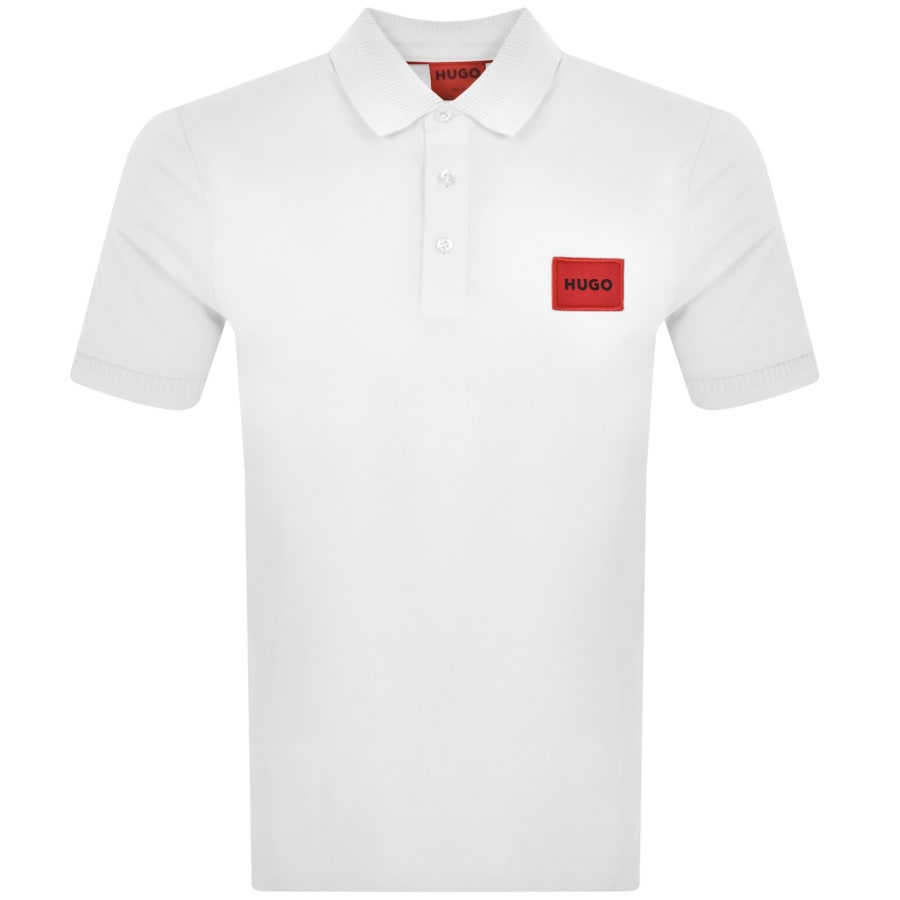 Image number 1 for HUGO Dereso 222 Polo T Shirt White