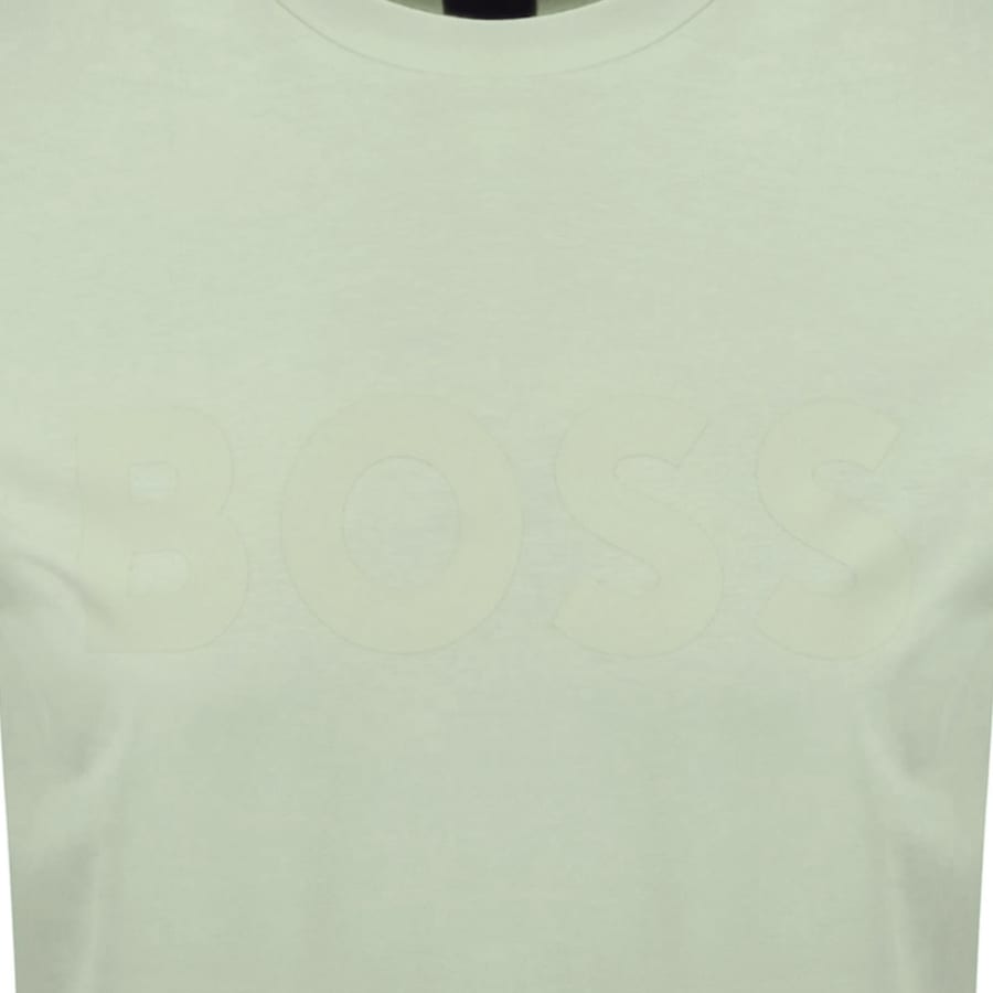 Image number 3 for BOSS Regular Fit Logo T Shirt Light Green