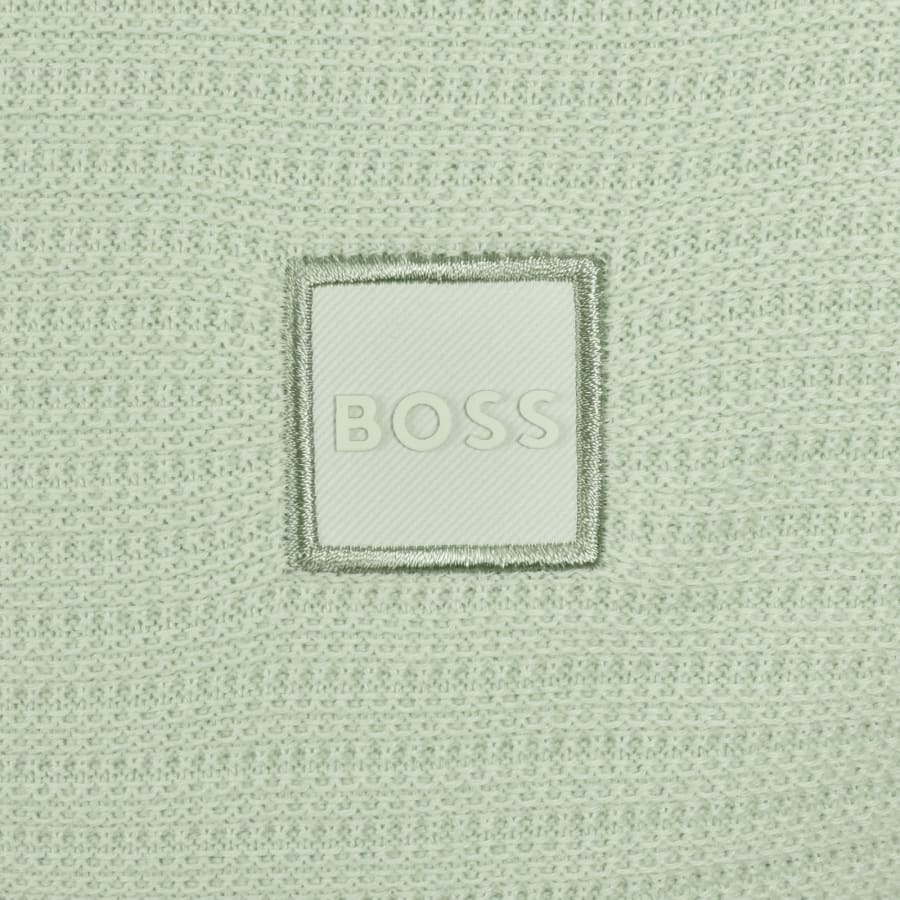 Image number 3 for BOSS Anion Knit Jumper Light Green