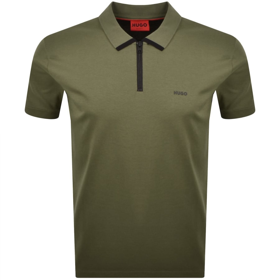 Image number 1 for HUGO Dalomino Polo T Shirt Green