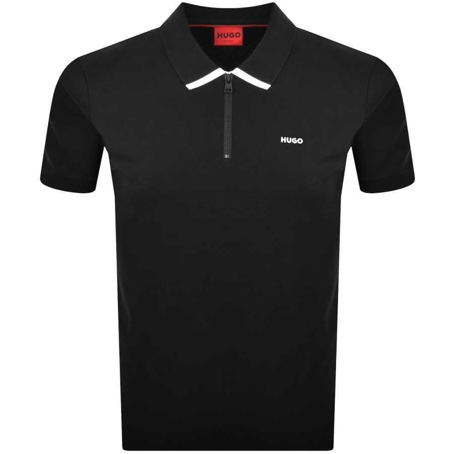 Image number 1 for HUGO Dalomino Polo T Shirt Black