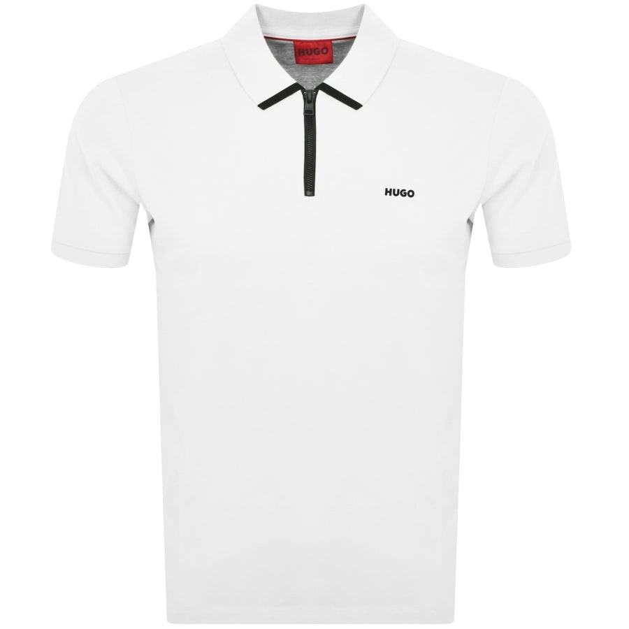 Image number 1 for HUGO Dalomino Polo T Shirt White