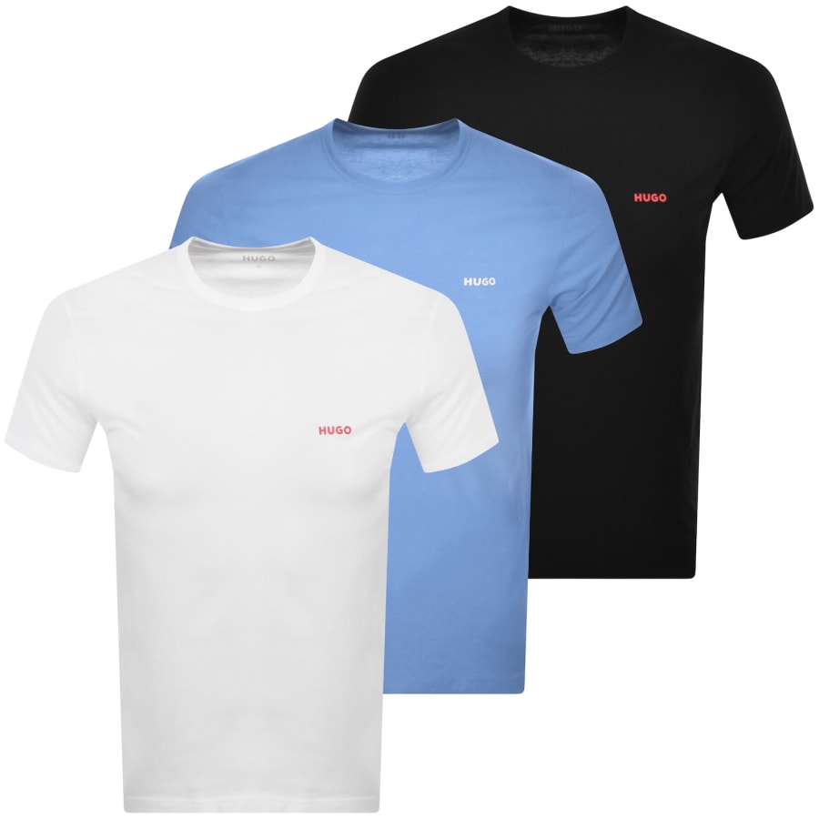 Image number 1 for HUGO 3 Pack Crew Neck T Shirts