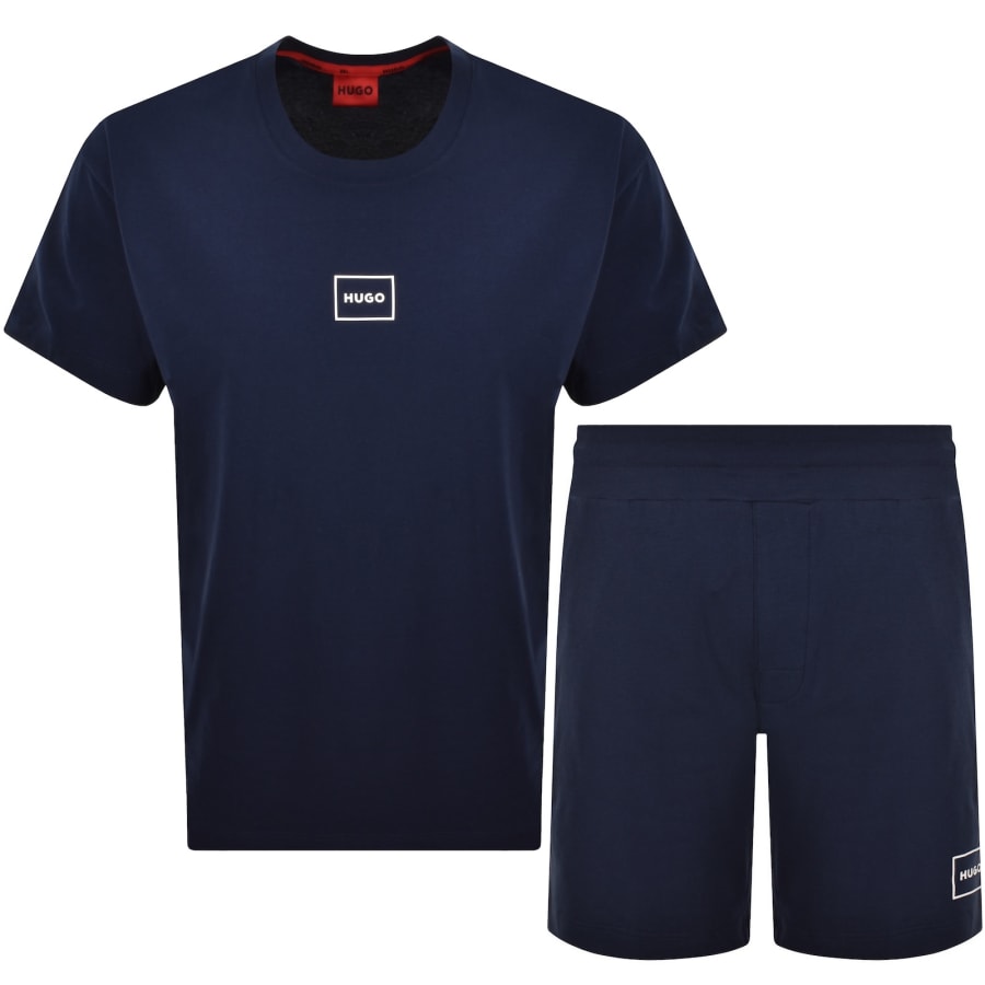 Image number 1 for HUGO Laze Short Set Navy