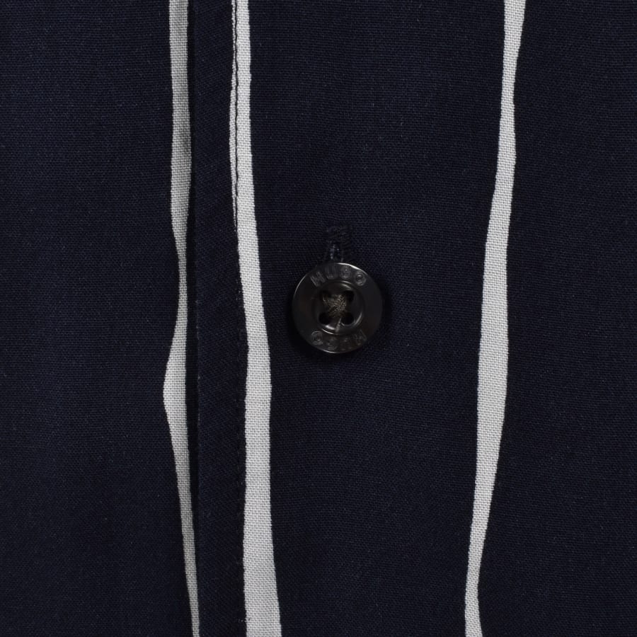 Image number 3 for HUGO Exolino Relaxed Fit Striped Shirt Navy