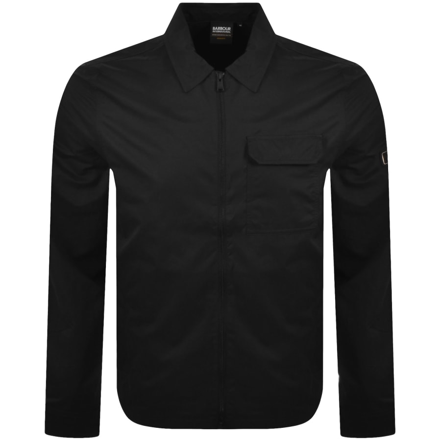 Image number 2 for Barbour International Warren Overshirt Black