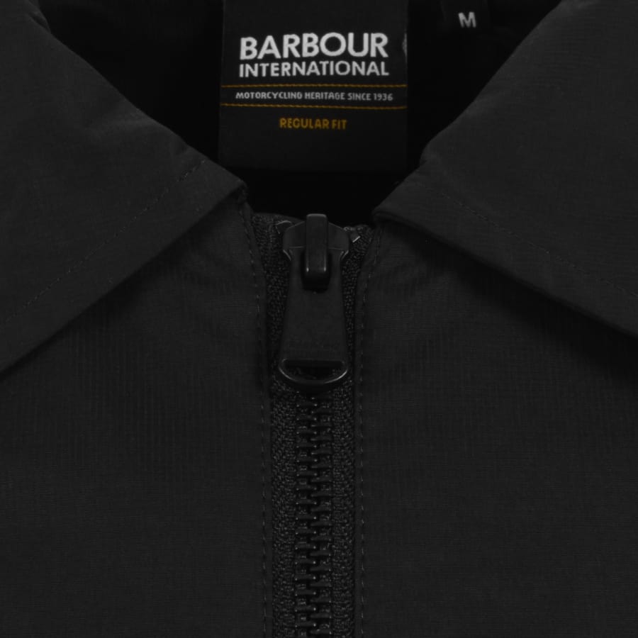 Image number 5 for Barbour International Warren Overshirt Black