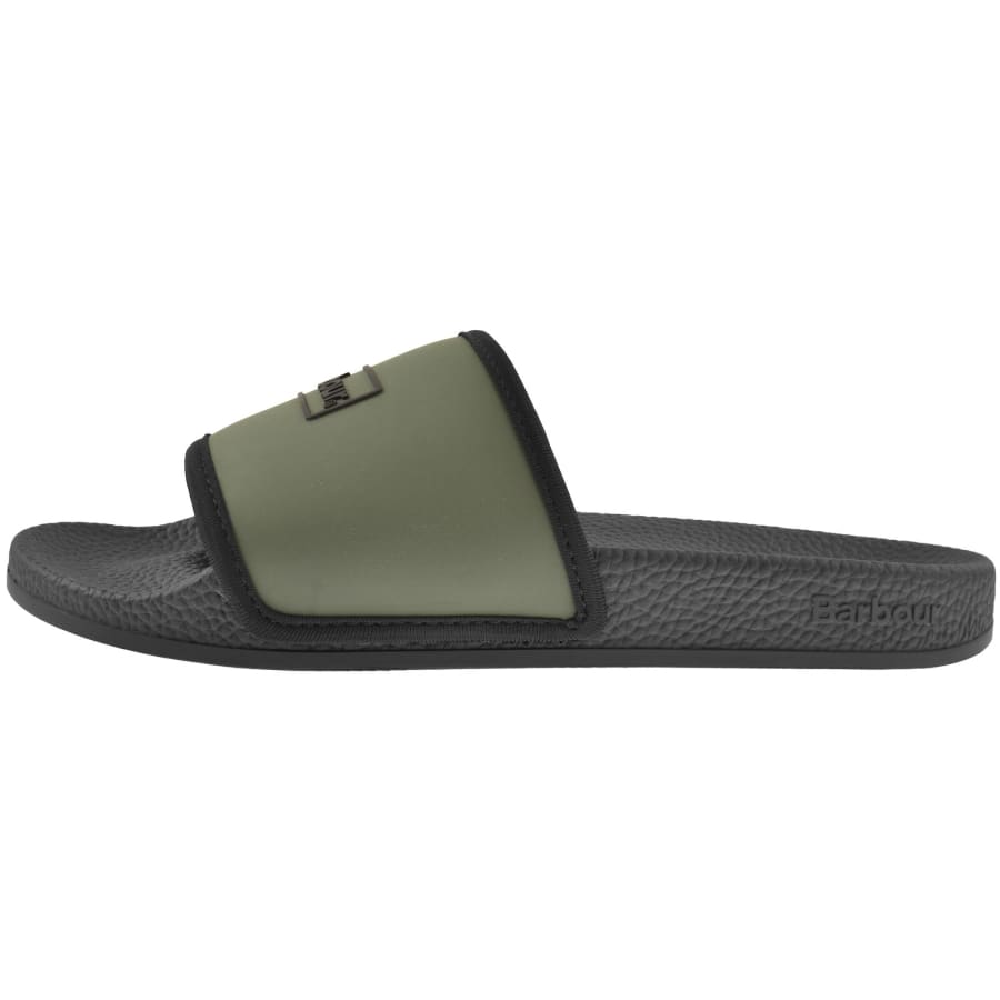 Image number 2 for Barbour Cresswell Sliders Green