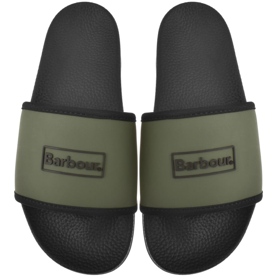 Image number 1 for Barbour Cresswell Sliders Green