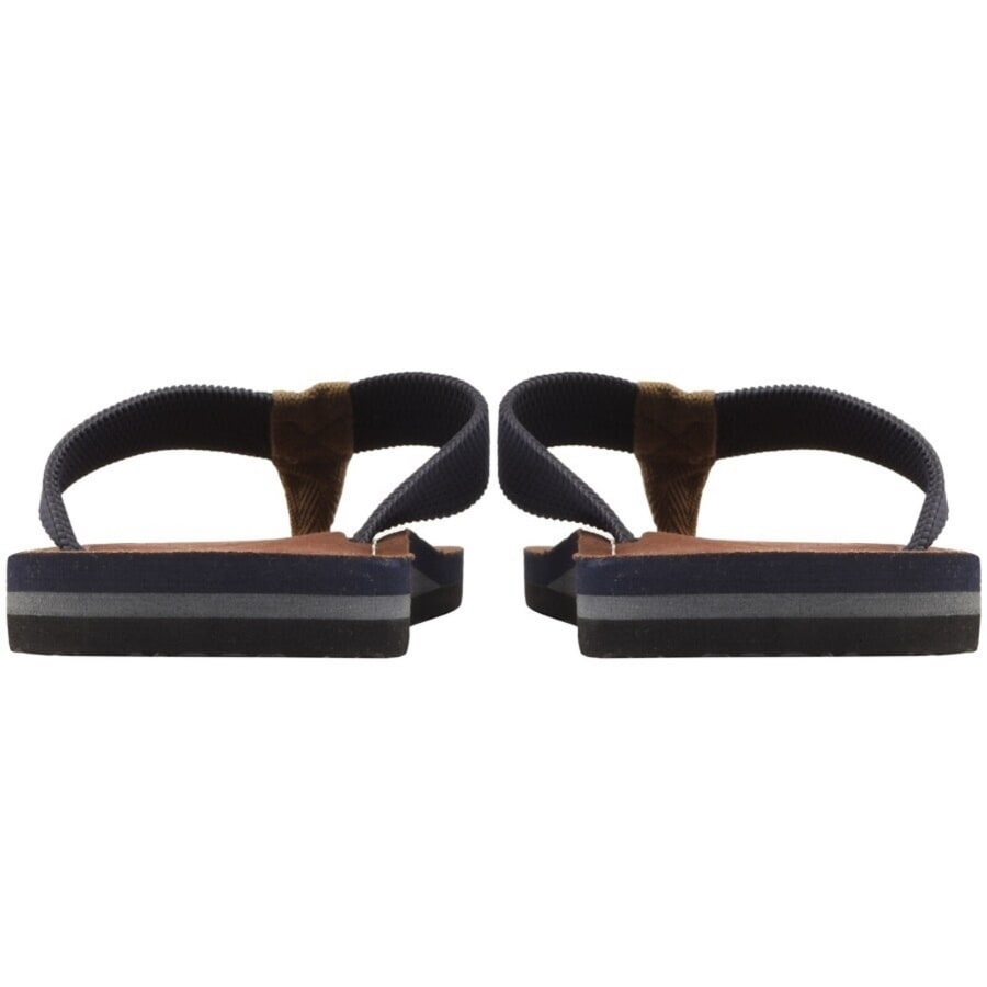 Image number 3 for Barbour Toeman Flip Flops Navy