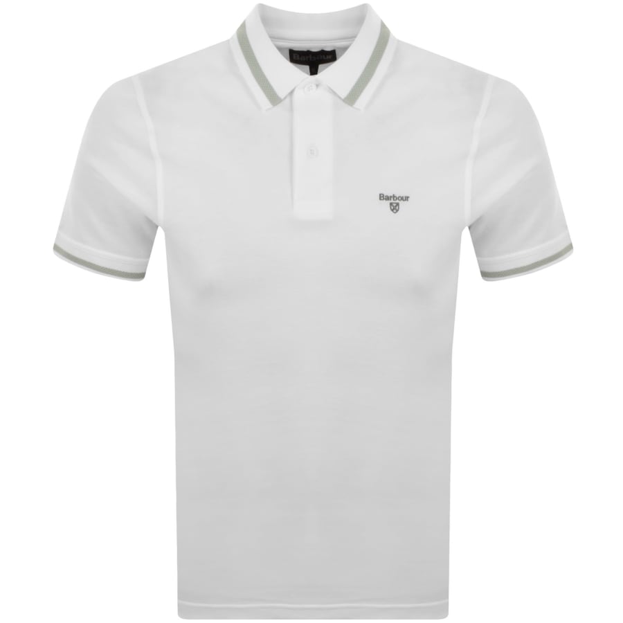 Image number 1 for Barbour Ferrybridge Tailored Polo T Shirt White