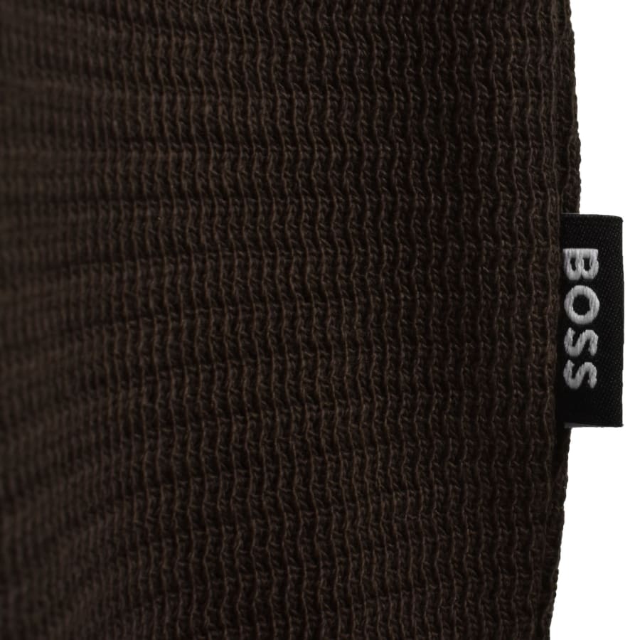 Image number 3 for BOSS Seidler Quarter Zip Sweatshirt Brown