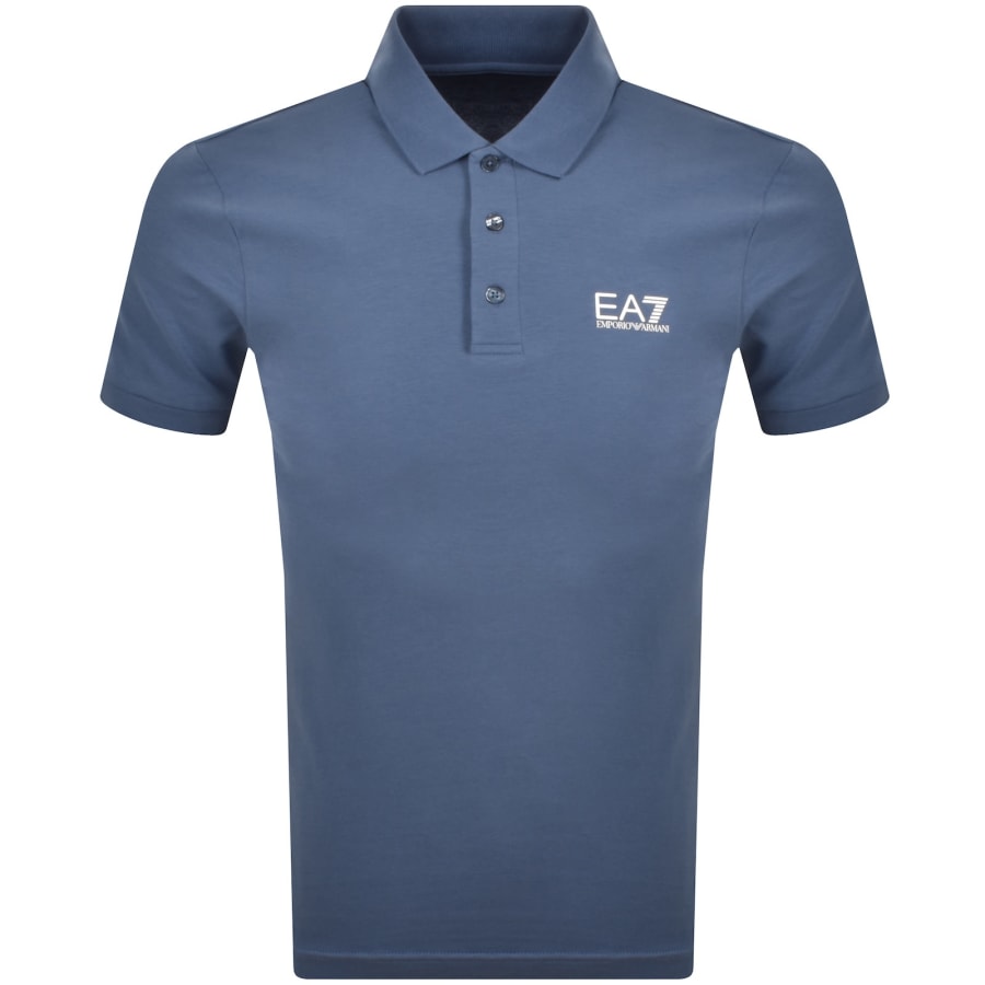 Image number 2 for EA7 Emporio Armani Core ID Polo T Shirt Blue