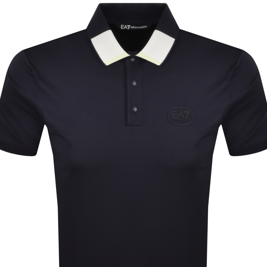 Image number 2 for EA7 Emporio Armani Polo T Shirt Navy