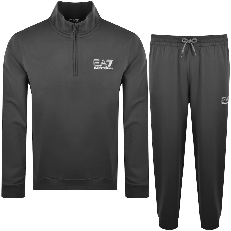 Image number 1 for EA7 Emporio Armani Logo Tracksuit Grey