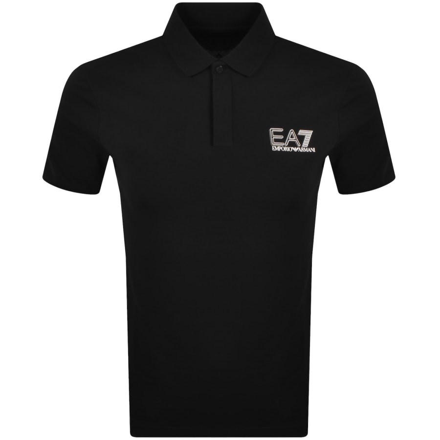 Image number 2 for EA7 Emporio Armani Polo T Shirt Black