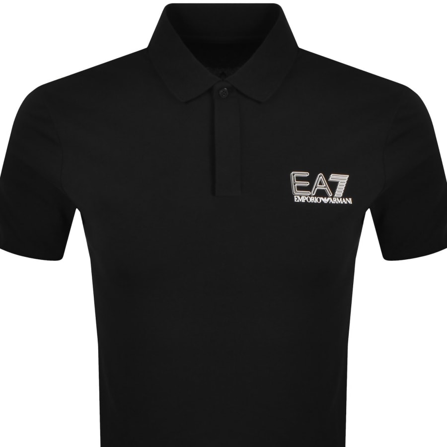 Image number 3 for EA7 Emporio Armani Polo T Shirt Black