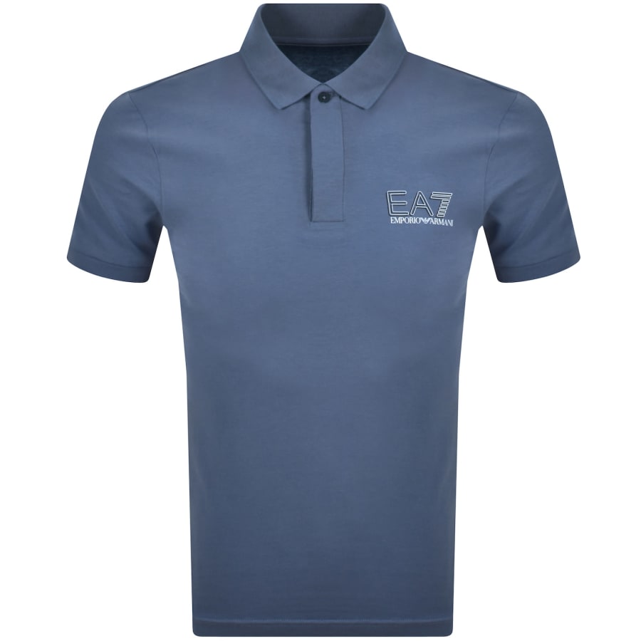 Image number 2 for EA7 Emporio Armani Polo T Shirt Blue