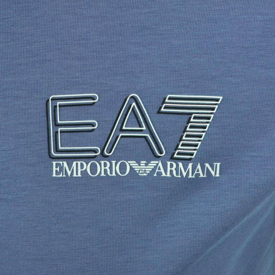 Image number 5 for EA7 Emporio Armani Polo T Shirt Blue