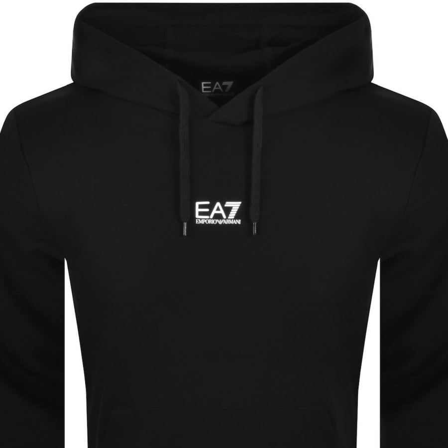Image number 2 for EA7 Emporio Armani Logo Hoodie Black