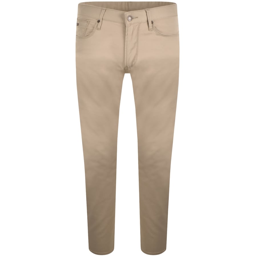 Image number 2 for Emporio Armani J06 Slim Fit Trousers Beige